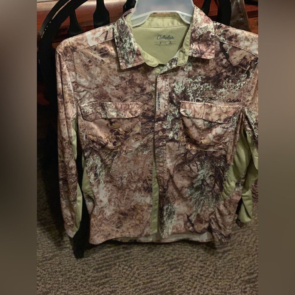 Size medium camo button down